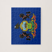 パズルとペンシルバニア州旗州 ジグソーパズル (縦)