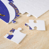 パズルとマサチューセッツ州旗州 ジグソーパズル (側面)