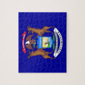 パズルとミシガン州旗州 ジグソーパズル (縦)