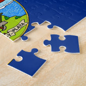 パズルとモンタナ州旗州 ジグソーパズル (側面)