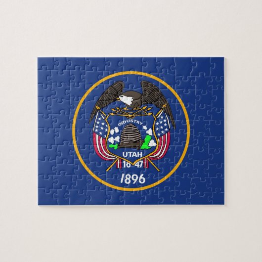 パズルとユタ州旗州 ジグソーパズル (横)