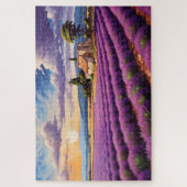 パズルとラベンダープロバ魅力的ンスフランス ジグソーパズル (縦)