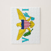 パズルとヴァージン諸島国旗 ジグソーパズル (縦)