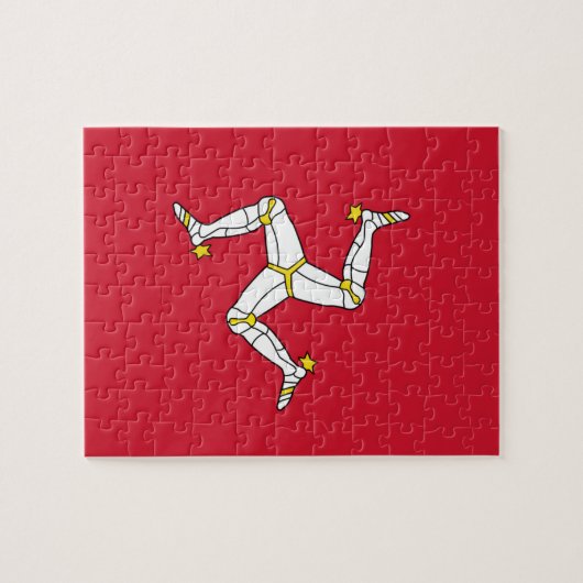 パズルと人の国旗の島 ジグソーパズル (横)