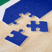 パズルと南アフリカ国旗 ジグソーパズル (側面)