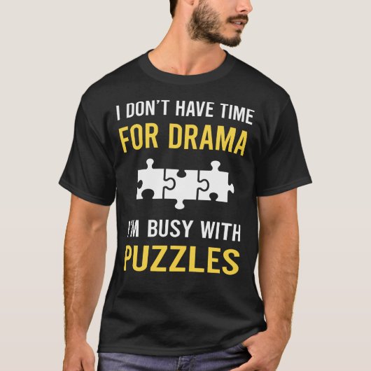 パズルに夢中 Tシャツ (正面)