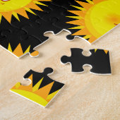 パズルに挑むサンブラック・キャットの背後 ジグソーパズル (側面)