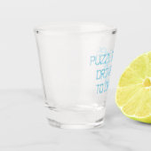 パズルのせいで酒が飲めなくなった ショットグラス (左)