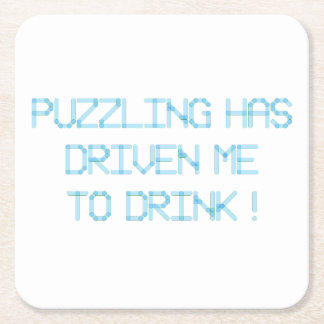パズルのせいで酒が飲めなくなった スクエアペーパーコースター