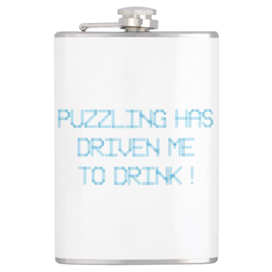 パズルのせいで酒が飲めなくなった フラスク (正面)