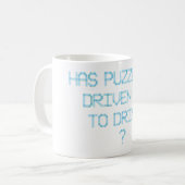 パズルのせいで飲み水が流されたのか？ コーヒーマグカップ (正面左)