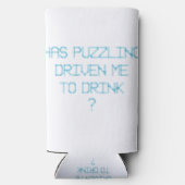 パズルのせいで飲み水が流されたのか？ スリム缶クーラー (裏面)