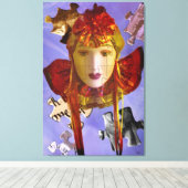 パズルのストレッチされたキャンバス印刷 キャンバスプリント (インサイチュ (ウッドフロア))