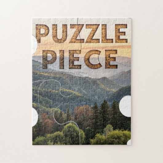 "パズルのピース" 自然  山と森   ジグソーパズル (縦)