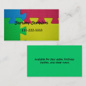 パズルのマットの子供のテレホンカード コーリングカード (正面/裏面)