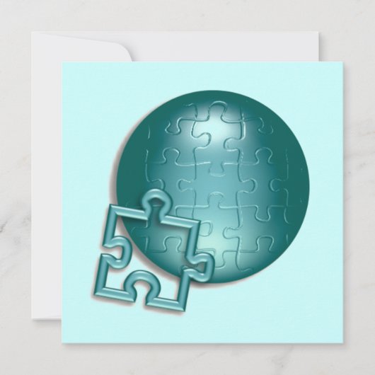 パズルの世界の招待状 招待状 (正面)