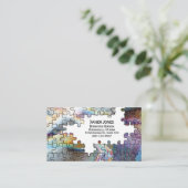 パズルの名パーソナライズされた刺 名刺 (スタンド正面)