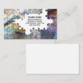 パズルの名パーソナライズされた刺 名刺 (正面/裏面)