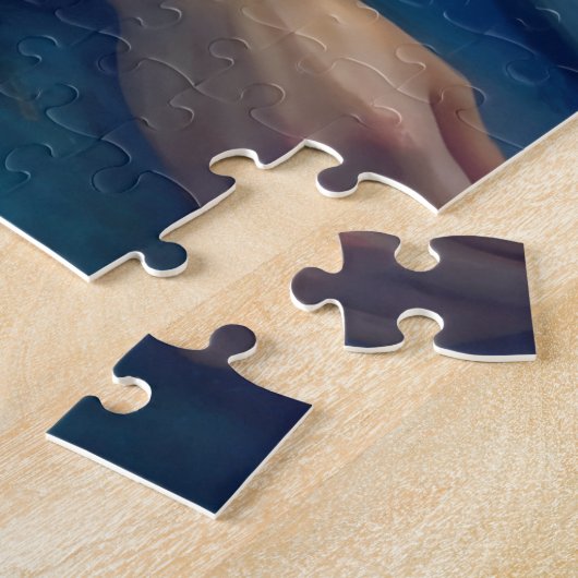 パズルの女の子のドレスの湖の芸術 ジグソーパズル (側面)