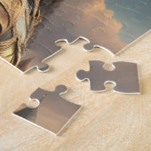 パズルの少女の空を見る ジグソーパズル (側面)