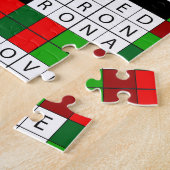 パズルの恋人のクロスワード・パズルのギフト用の箱! ジグソーパズル (側面)