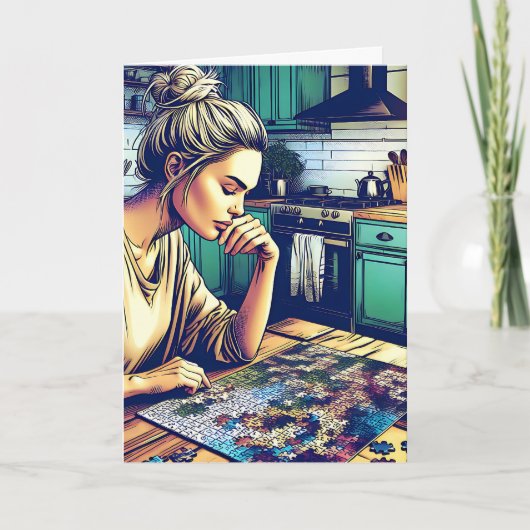 パズルの日は1月29日です カード (正面)