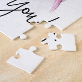 パズルの暗いBrのパンの花嫁DkのBrのパンMOHありがとう ジグソーパズル (側面)