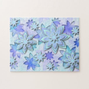 パズルの曼荼羅の抽象芸術のはすの花 ジグソーパズル