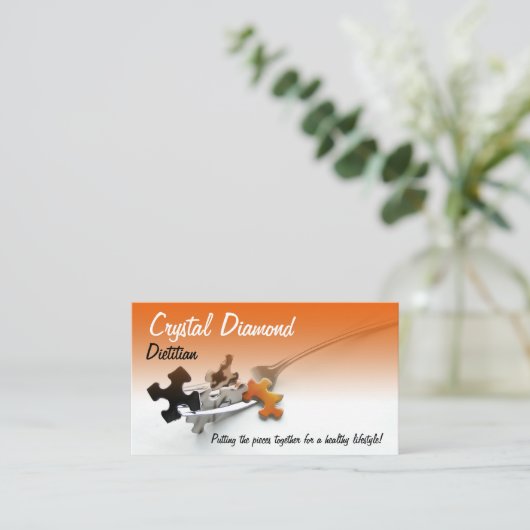 パズルの業務分業 名刺 (スタンド正面)