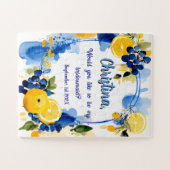 パズルの花嫁の招待 ジグソーパズル (横)