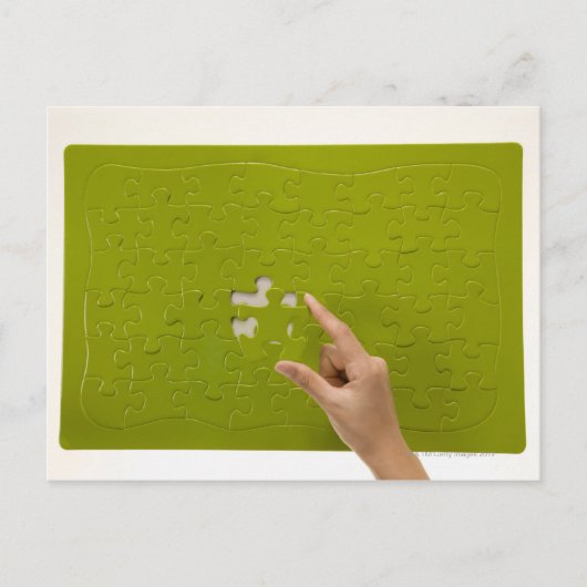 パズルの部分を置くこと ポストカード (正面)