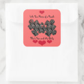 パズルの2つのピースのように スクエアシール (バッグ)