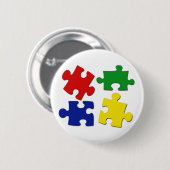 パズルはボタンを継ぎ合わせます 缶バッジ (正面&裏面)