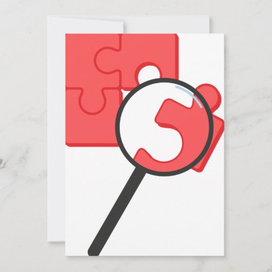 パズルは招待状を継ぎ合わせます 招待状 (正面)