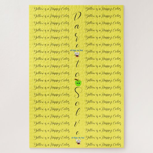 パズルは黄色の挑戦を解決する ジグソーパズル (縦)