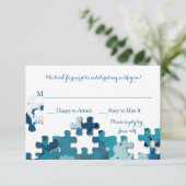 パズルはResponsカードを継ぎ合わせます 出欠カード (スタンド正面)