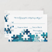 パズルはResponsカードを継ぎ合わせます 出欠カード (正面/裏面)