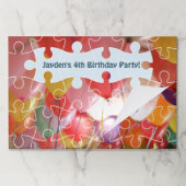 パズルよくはしゃぐバルーンバースデーパーティー紙パッド ペーパーパッド (折り畳み)