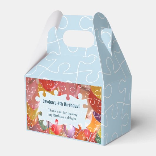 パズルよくはしゃぐバルーン4th誕生日パーティー フェイバーボックス (裏面サイド)