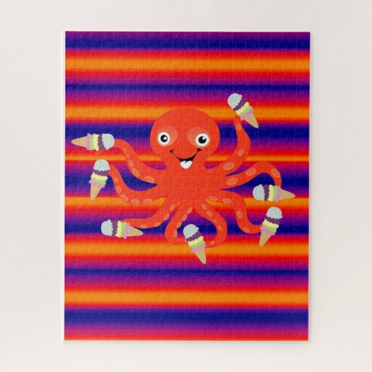 パズルアイスクリームタコ ジグソーパズル (縦)