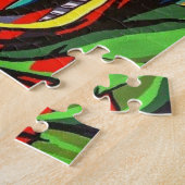 パズルアフリカ女性パロット ジグソーパズル (側面)