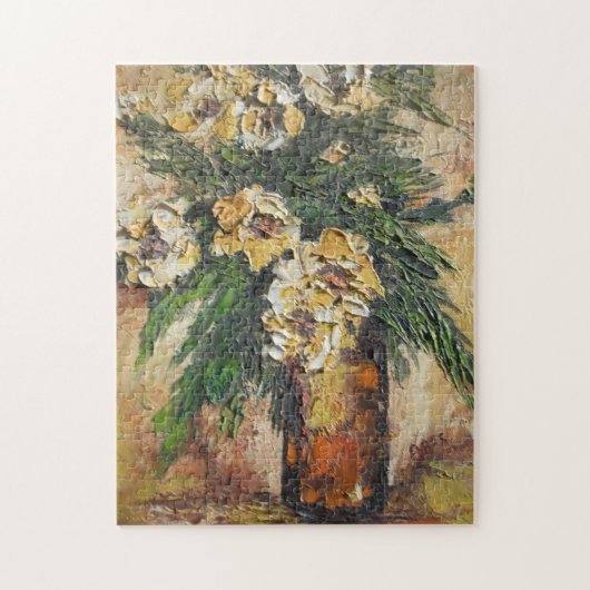 パズルアン絵画ヘイズの黄色い花が花瓶に ジグソーパズル (縦)