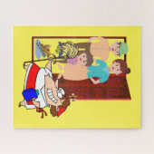 パズルイエロークリーニングレディ ジグソーパズル (横)