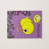 パズルイエローシックフローラ紫 ジグソーパズル (横)