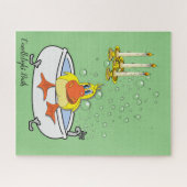 パズルイエローダックキャンドルライトバスバブル ジグソーパズル (横)