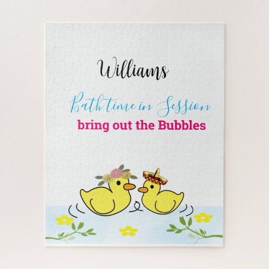 パズルイエローダックスフローラバスタイム ジグソーパズル (縦)