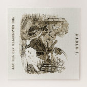 パズルイソップ寓話：バッタとアリ ジグソーパズル (横)