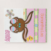 パズルイースターバニーイエローシック ジグソーパズル (横)