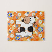 パズルカウオレンジシェブロンブルースターズ ジグソーパズル (横)