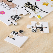 パズルカウサンクラウドレインボーフローラ ジグソーパズル (側面)